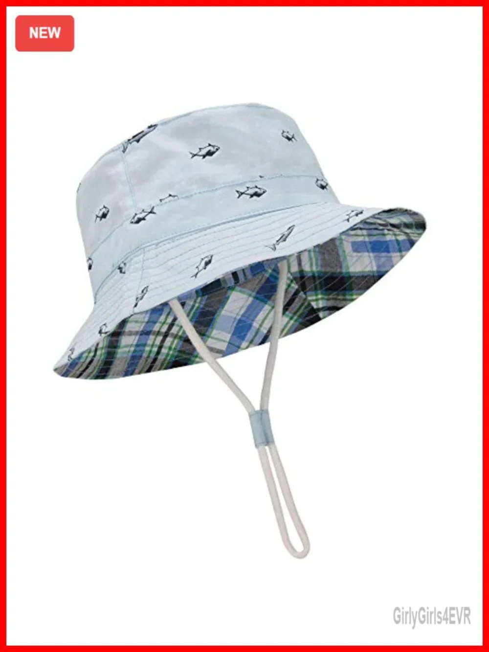 UPF 50+ Sun Hat Wide Brim Bucket Hat for Toddler Baby Summer Beach